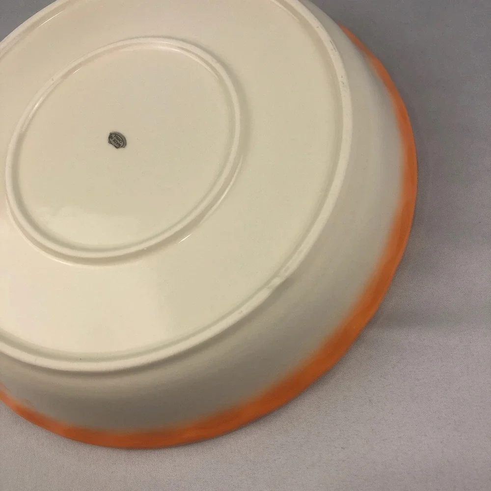 Pumpkin Pie Recipe Plate Scalloped Edge 10 inches